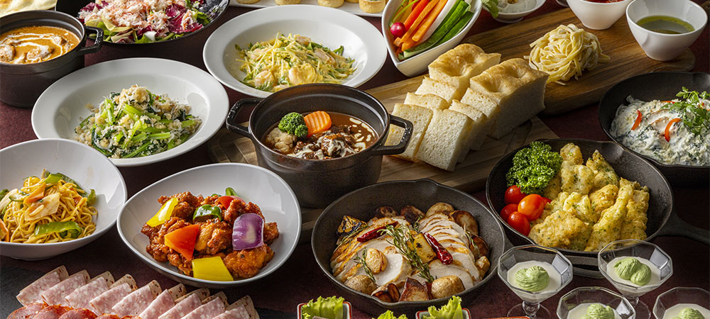 クリスマスと年末年始限定の期間限定メニュー「フォレストガーデン」フェスティブ ランチビュッフェ