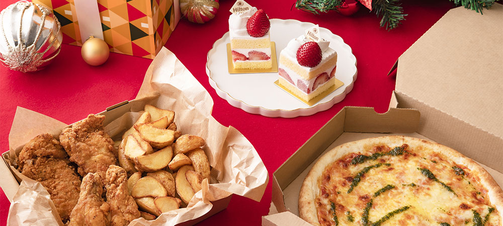 客室で楽しむクリスマスパーティーセット！