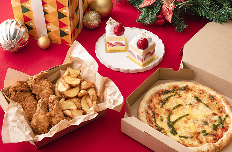 客室で楽しむクリスマスパーティーセット！